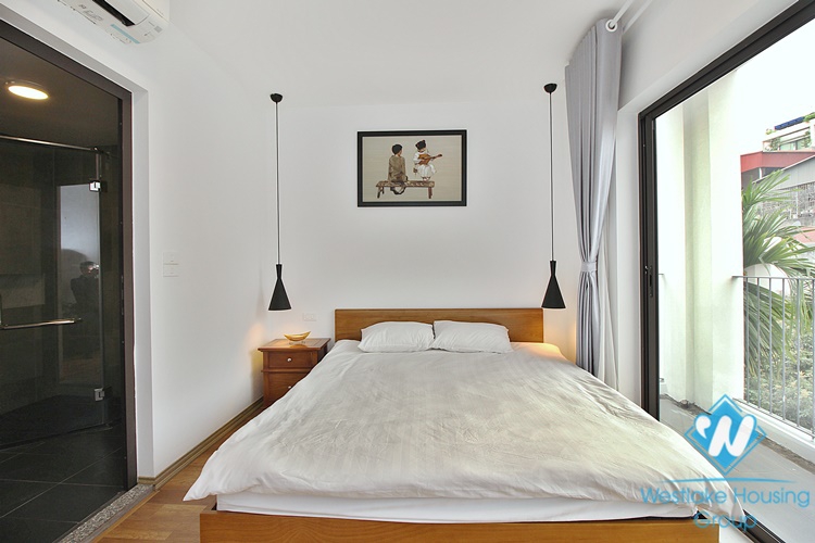 Modern and open 3 bedroom apartment for rent in Tay Ho, Hanoi