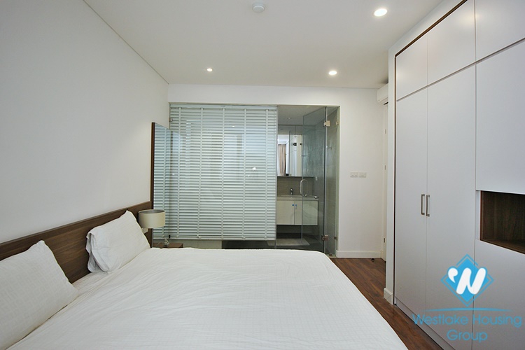 A brightly serviced apartment for rent in Tay Ho area