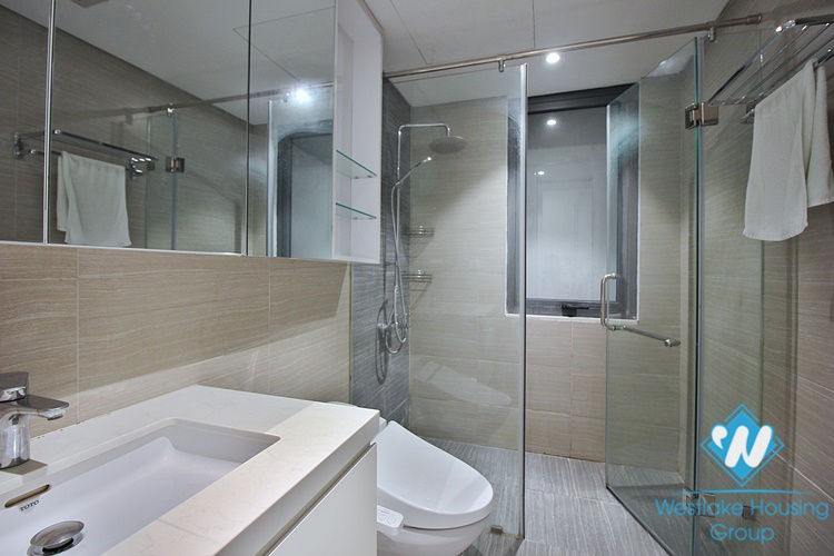 A brightly serviced apartment for rent in Tay Ho area