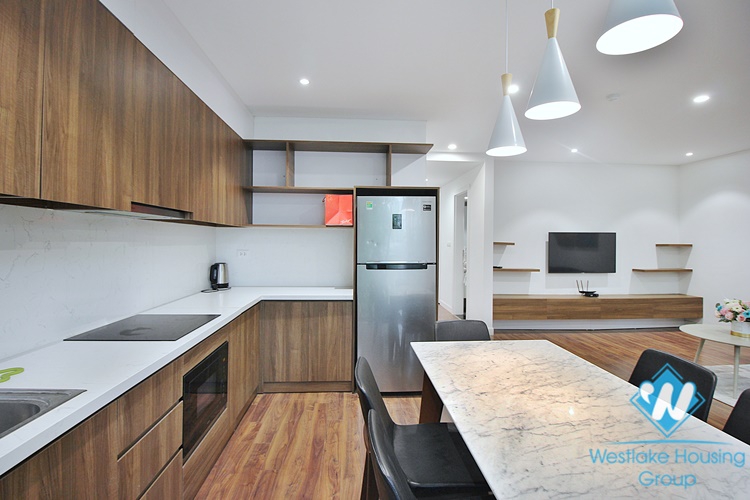 A brightly serviced apartment for rent in Tay Ho area