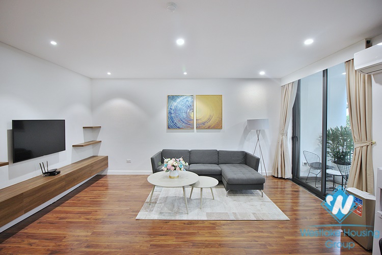 A brightly serviced apartment for rent in Tay Ho area