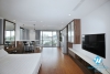 Lake -view with lovely balcony studio for rent on Nhat Chieu