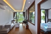 Lake view one bedroom apartment for rent in Yen Hoa street, Tay Ho