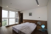 Three-bedroom apartment with area of ​​140 square meters for rent at Hanoi Aqual Central