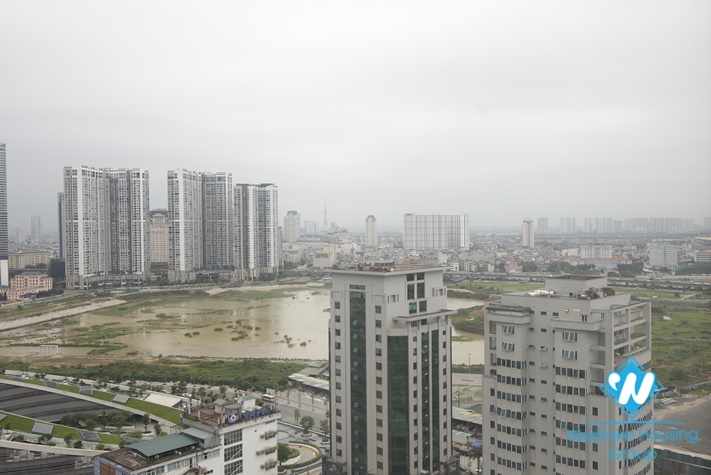 A brand new 2 bedroom with good view apartment for rent in Skypark Cau Giay.