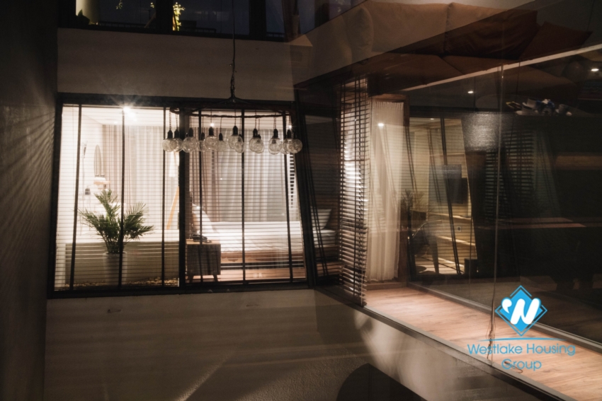  Special penthouse apartment for rent in Hoan Kiem District.