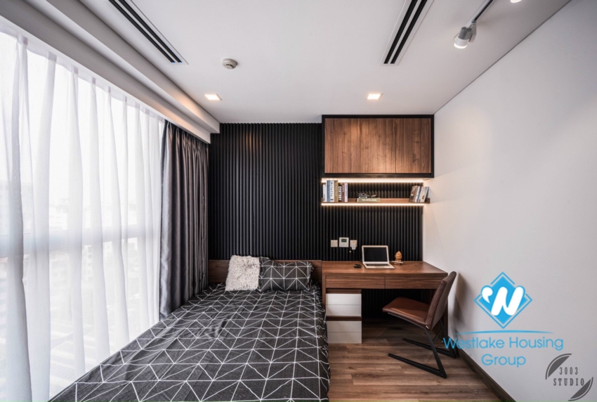 Quality furnished three bedroom apartment for rent in Hanoi Aqual Central