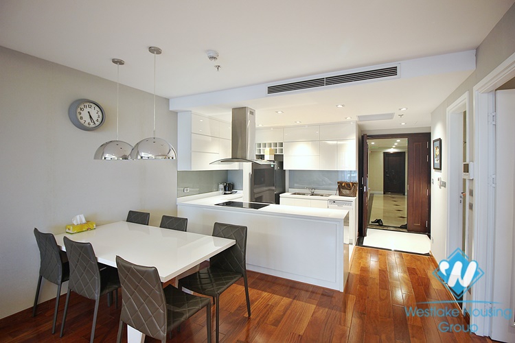 Morden two bedrooms apartment for rent in De Leroi Soleil building, Xuan Dieu, Tay Ho