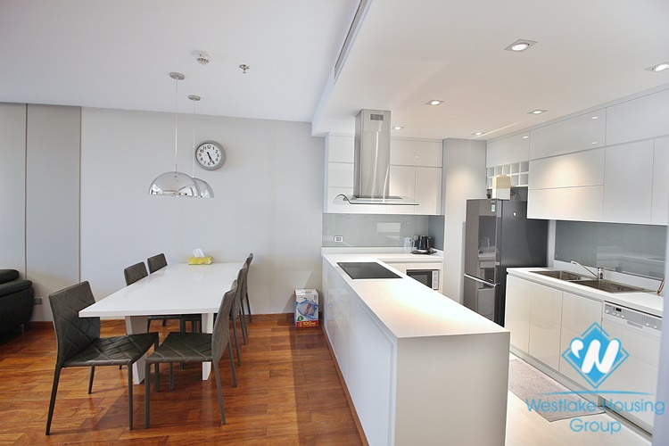 Morden two bedrooms apartment for rent in De Leroi Soleil building, Xuan Dieu, Tay Ho