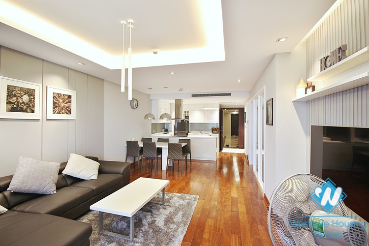 Morden two bedrooms apartment for rent in De Leroi Soleil building, Xuan Dieu, Tay Ho