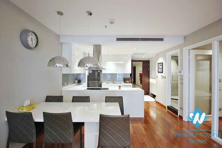 Morden two bedrooms apartment for rent in De Leroi Soleil building, Xuan Dieu, Tay Ho