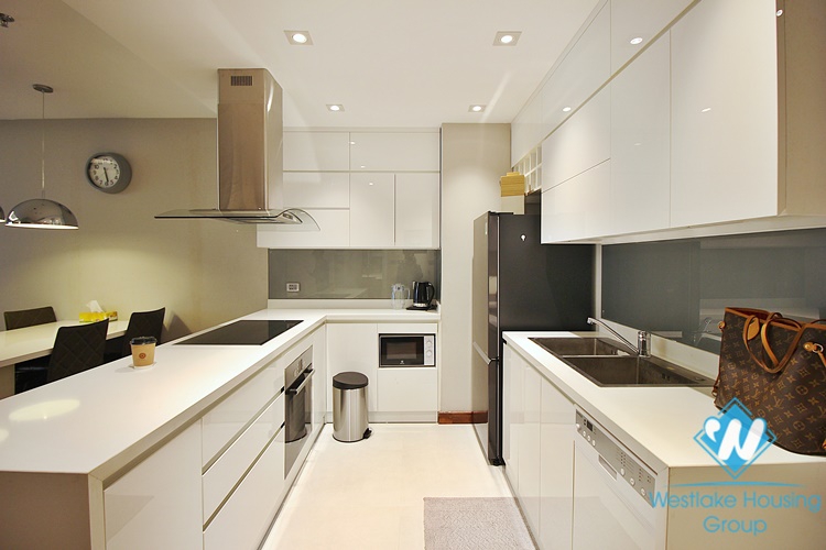Morden two bedrooms apartment for rent in De Leroi Soleil building, Xuan Dieu, Tay Ho