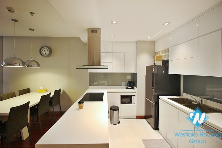 Morden two bedrooms apartment for rent in De Leroi Soleil building, Xuan Dieu, Tay Ho