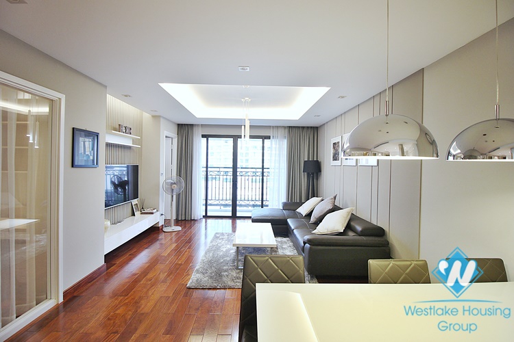 Morden two bedrooms apartment for rent in De Leroi Soleil building, Xuan Dieu, Tay Ho