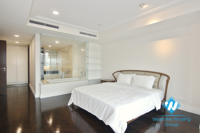 Serviced apartment for rent with three bedrooms in Hoang Thanh Tower, Hai Ba Trung