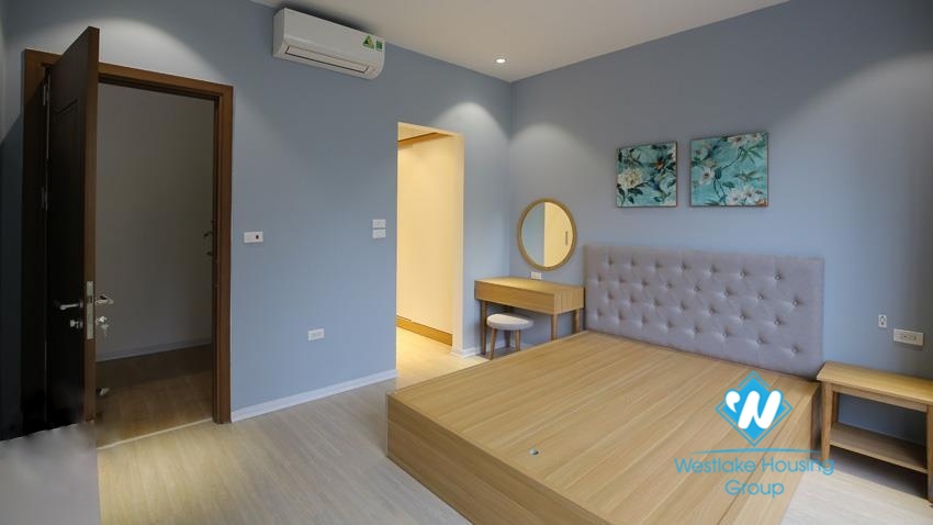 House for rent with four bedrooms and yard around the house in An Duong Vuong, Tay Ho