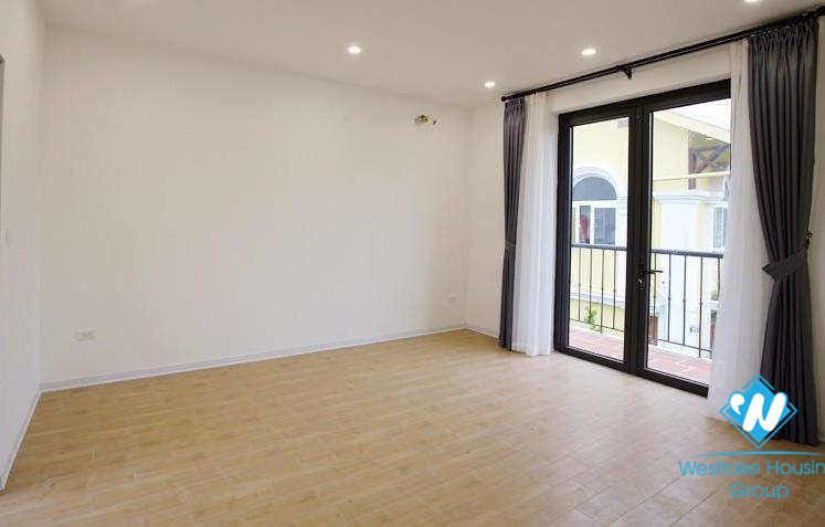 House for rent with four bedrooms and yard around the house in An Duong Vuong, Tay Ho