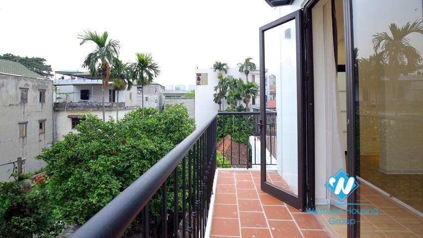 House for rent with four bedrooms and yard around the house in An Duong Vuong, Tay Ho
