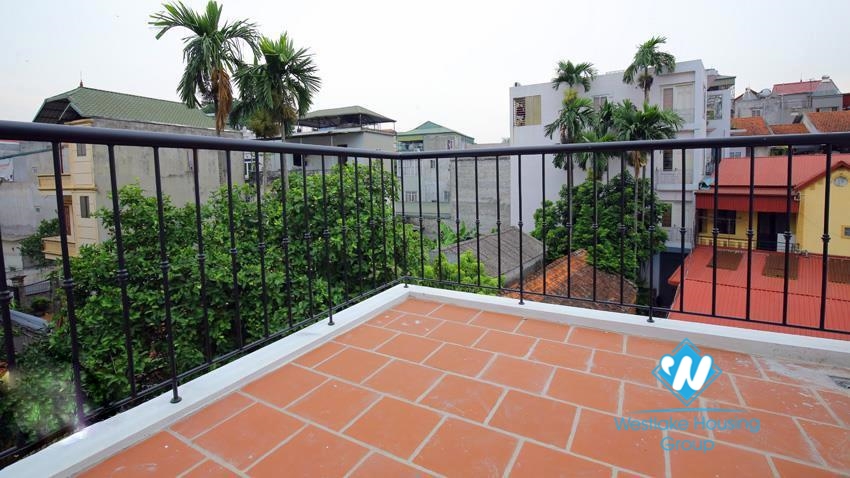 House for rent with four bedrooms and yard around the house in An Duong Vuong, Tay Ho