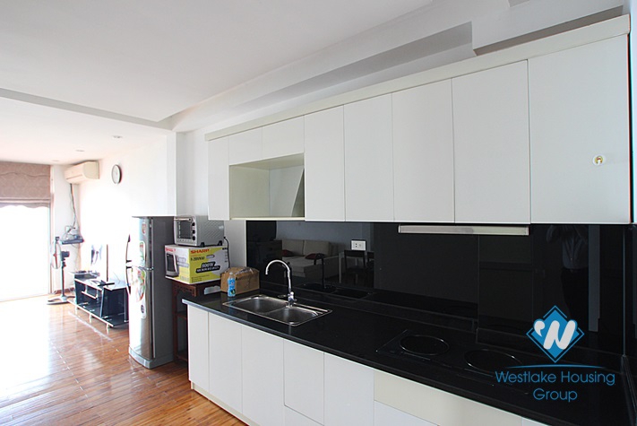 Lake view apartment with separate bedroom for rent in Yen Phu village