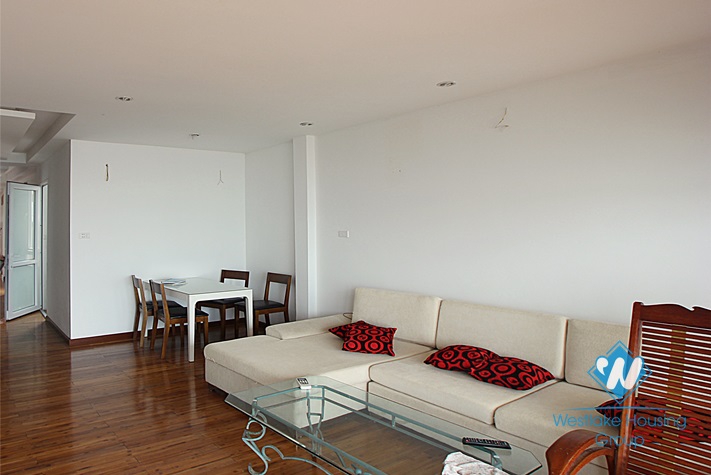 Lake view apartment with separate bedroom for rent in Yen Phu village