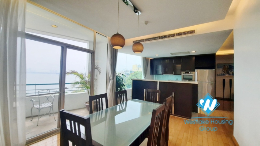 2 bedroom apartment with lake view good location for rent in Tay Ho.