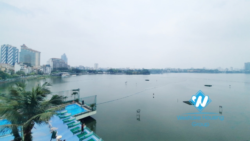 2 bedroom apartment with lake view good location for rent in Tay Ho.