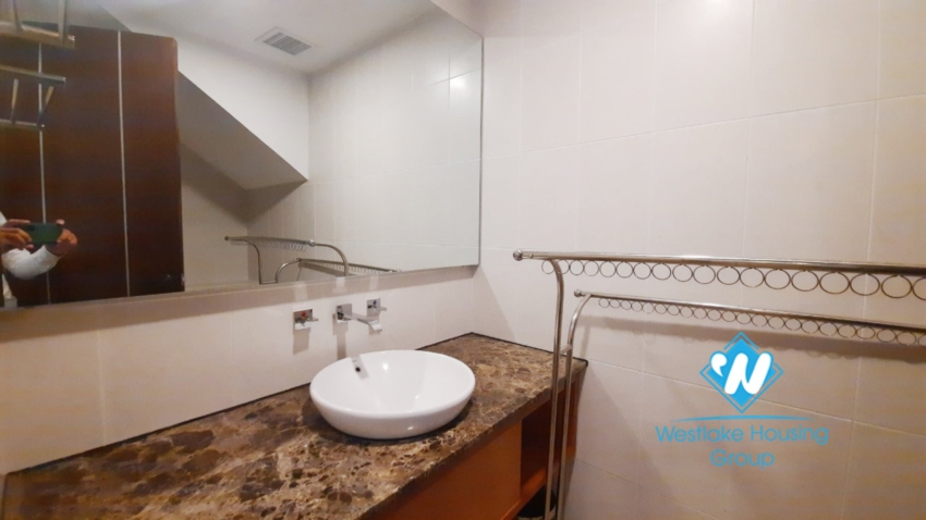 2 bedroom duplex apartment with lake view good location for rent in Tay Ho.