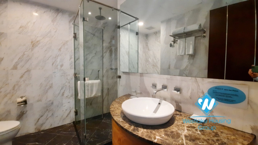 2 bedroom duplex apartment with lake view good location for rent in Tay Ho.