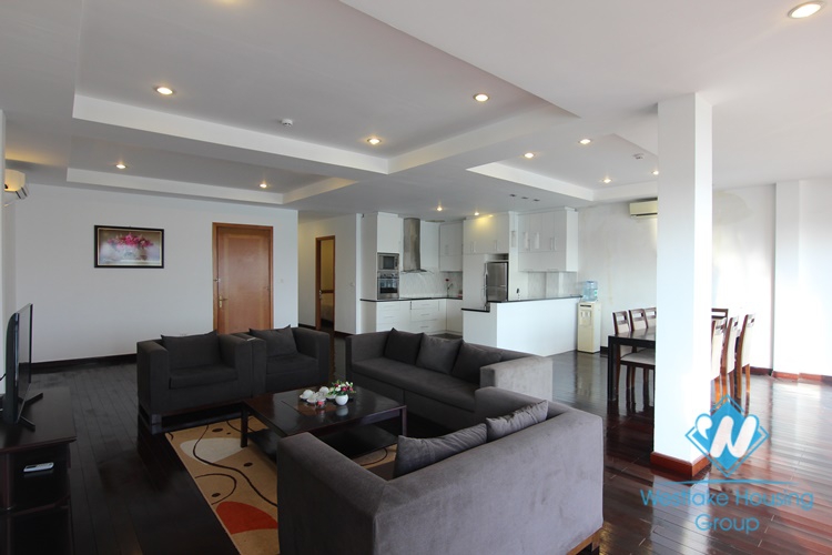 Serviced apartment with 3 bedrooms on the lake for rent in Westlake area - Tay Ho, Hanoi