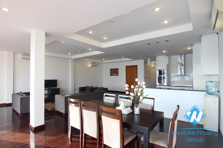 Serviced apartment with 3 bedrooms on the lake for rent in Westlake area - Tay Ho, Hanoi