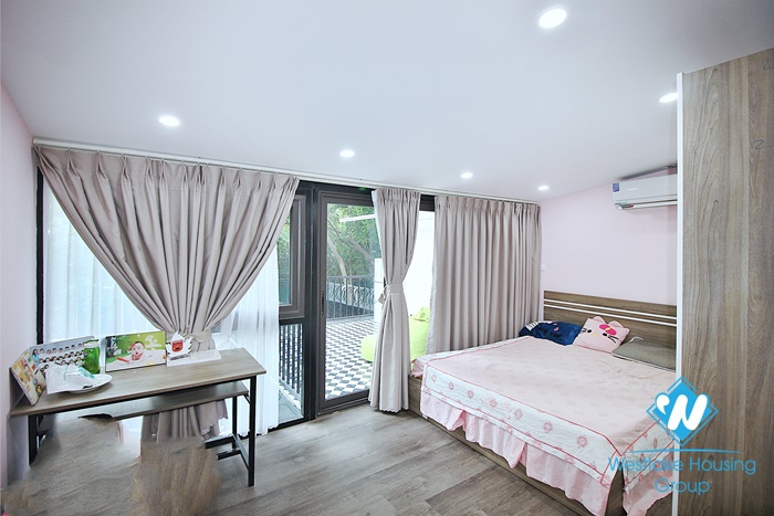 A beautiful 3 bedroom house with big yard for rent in Tay ho, Ha noi