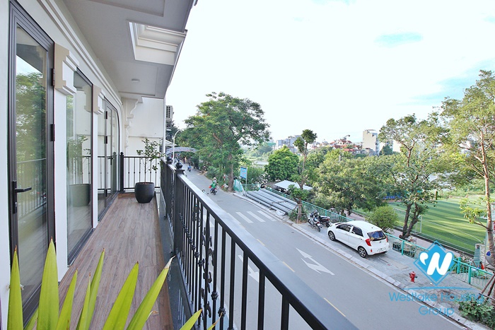 Lake view and new three bedrooms apartment for rent in To Ngoc Van, Tay Ho