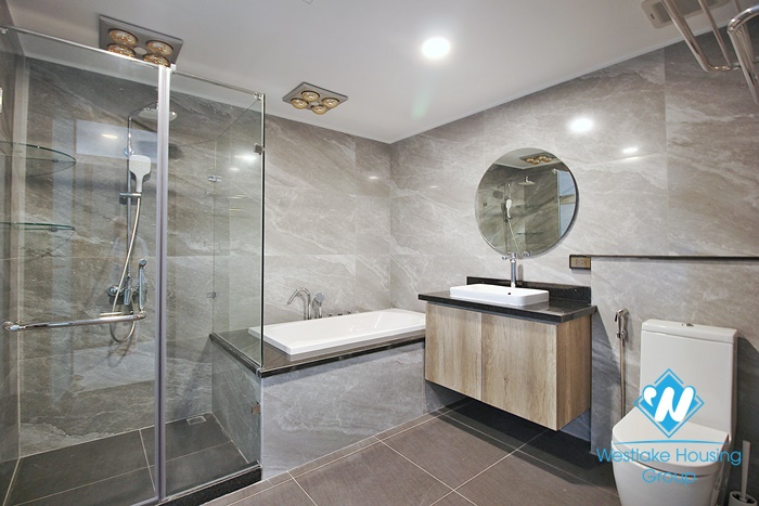 Lake view and new three bedrooms apartment for rent in To Ngoc Van, Tay Ho