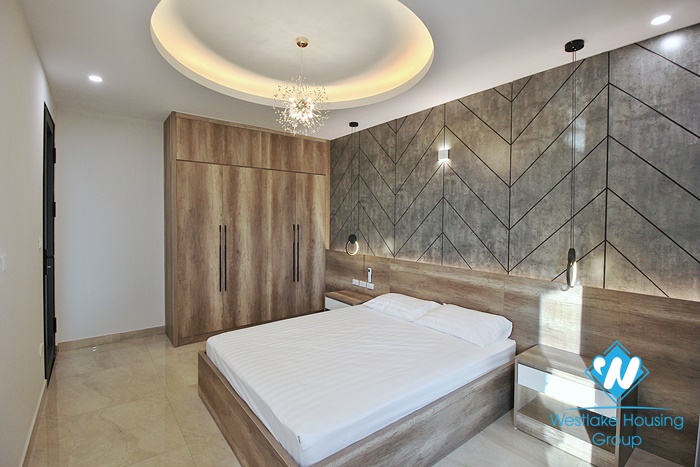 Lake view and new three bedrooms apartment for rent in To Ngoc Van, Tay Ho