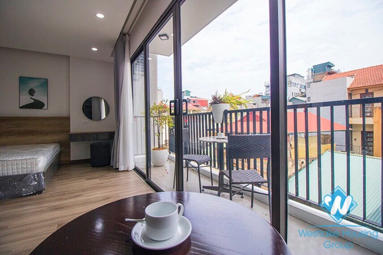 Modern 2 bedrooms apartment with huge terrace for rent in Vu Mien, Yen Phu village