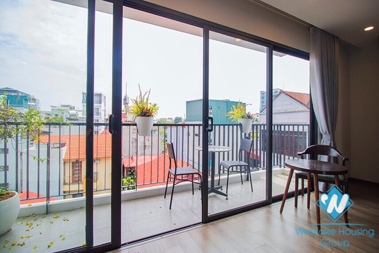 Modern 2 bedrooms apartment with huge terrace for rent in Vu Mien, Yen Phu village