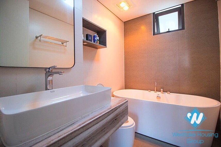 Modern 2 bedrooms apartment with huge terrace for rent in Vu Mien, Yen Phu village