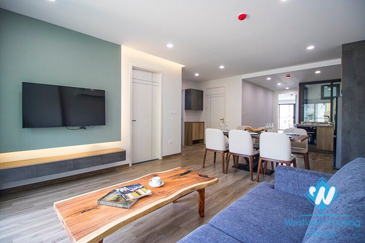 Modern 2 bedrooms apartment with huge terrace for rent in Vu Mien, Yen Phu village