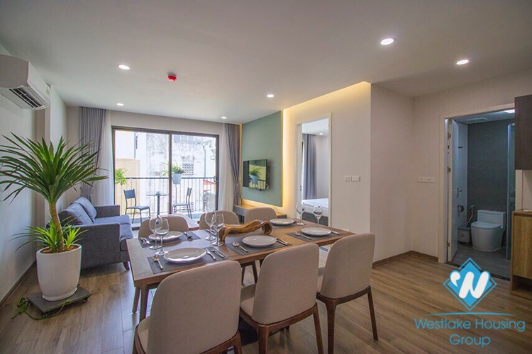 Modern 2 bedrooms apartment with huge terrace for rent in Vu Mien, Yen Phu village