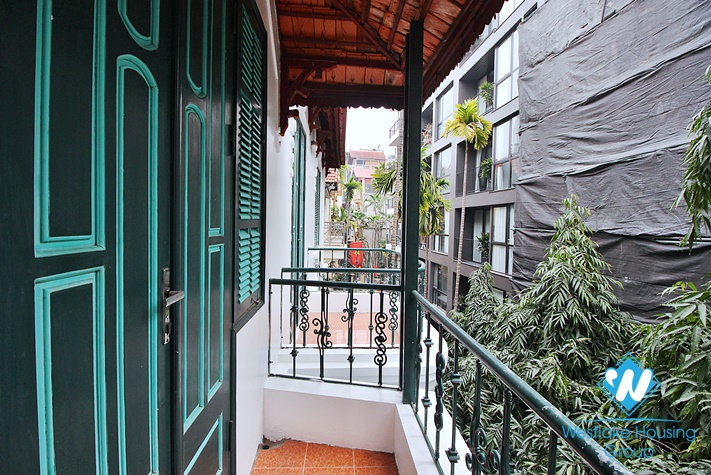 French colonial house with swimming pool for rent in Westlake area, Hanoi