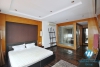 Lake view 1 bedroom apartment with huge balcony for rent in Quang An, Tay Ho