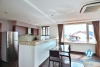 Lake view 1 bedroom apartment with huge balcony for rent in Quang An, Tay Ho