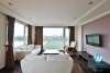 Lake view 1 bedroom apartment with huge balcony for rent in Quang An, Tay Ho