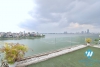 Lake view 1 bedroom apartment with huge balcony for rent in Quang An, Tay Ho