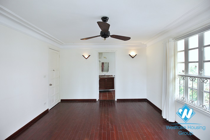 Charming villa for rent in Tay Ho with swimming pool and large garden yard