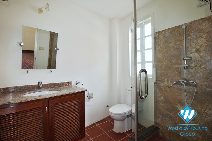 Charming villa for rent in Tay Ho with swimming pool and large garden yard