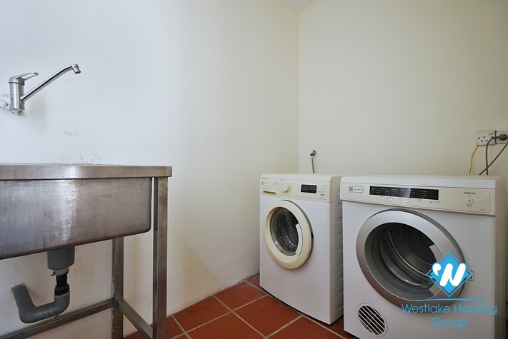 Charming villa for rent in Tay Ho with swimming pool and large garden yard