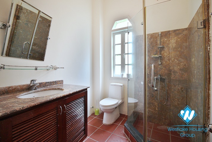 Charming villa for rent in Tay Ho with swimming pool and large garden yard