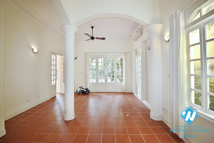 Charming villa for rent in Tay Ho with swimming pool and large garden yard